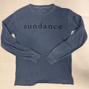Sundance Ski Resort LS tshirt in washed blue, Unisex size M.